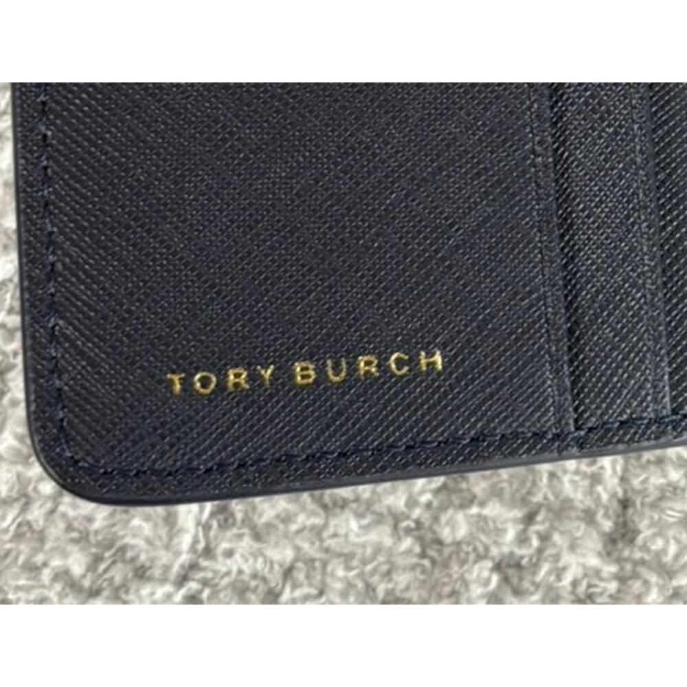 NWT Tory Burch Blue Leather Emerson Mini Wallet #72895 - Picture 8 of 8